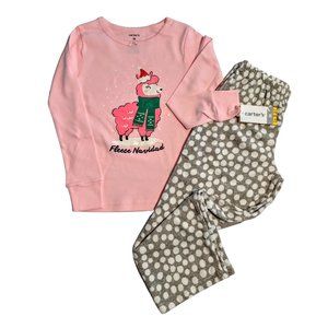 Carter's 2-Piece Llama Cotton & Fleece PJs - 5T